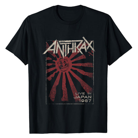 Anthrax Live In Japan Official Black T-Shirt