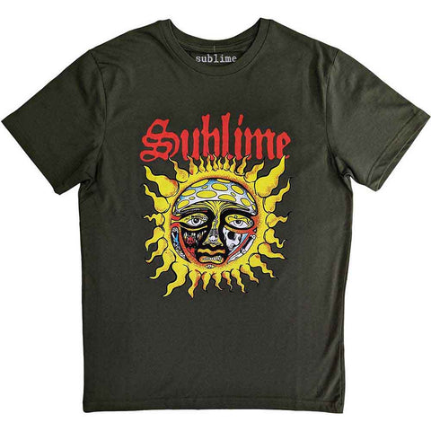 Sublime Yellow Sun Official Green T-Shirt